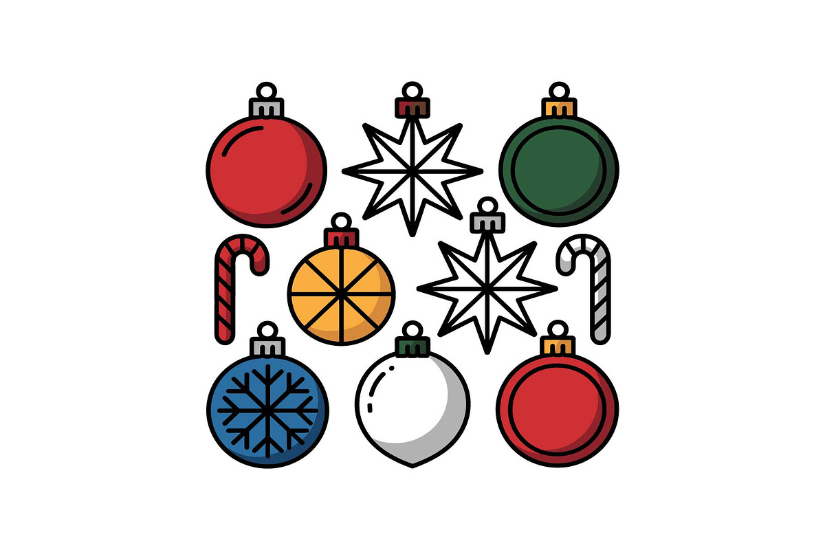 Colorful Christmas Ornament Pattern, a Graphic by yasushie (Photo 16 of 16)