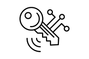 Smart Key Line Icon, an Outline Icon by Pexelpy (Thumbnail 2 of 2)