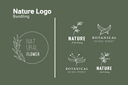 Minimalist Nature Leaf Logo Set, a Branding & Logo Template by Dyn Studio (Thumbnail 1 of 6)