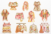 Fashion Women Clipart Watercolor PNG, a Decorative Illustration by Maysa Art (Thumbnail 3 of 6)