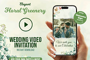 Floral Green Wedding Video invite, a Presentation Template by Aks-Designs (Thumbnail 1 of 4)