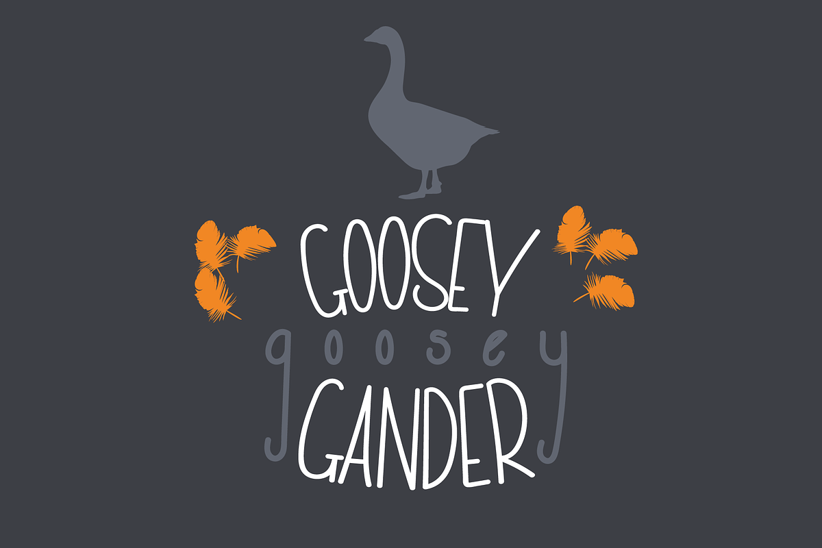 Skinny Goose Font, a Sans Serif Font by Dancing with Ink (Photo 5 of 19)