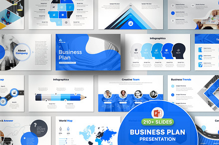 Business Plan PowerPoint Template, a Presentation Template by OrcShape