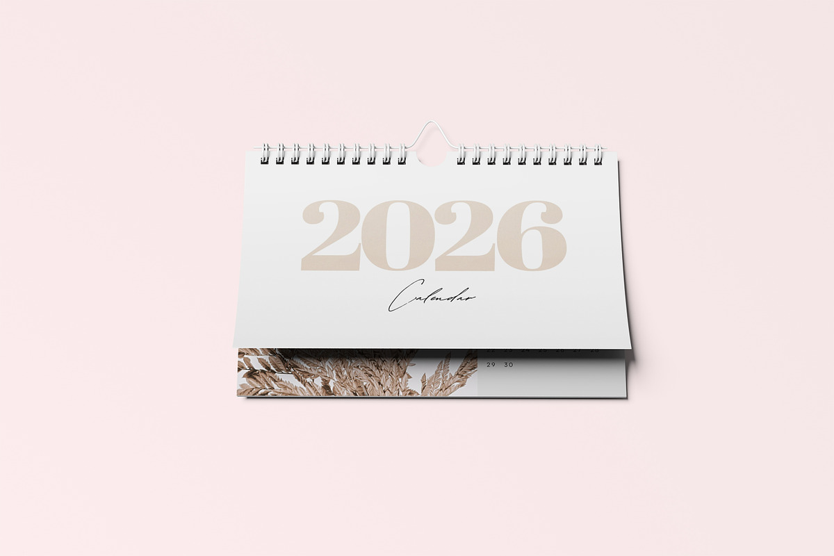 calendar mockup, a Stationery Template by kebunmockup (Photo 5 of 5)