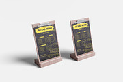 Menu Stand Mockup, a Packaging Mockup by bimockup (Thumbnail 5 of 6)
