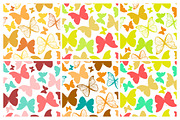 28 Butterfly seamless patterns set, a Pattern Graphic by IreneArt illustrations (Thumbnail 4 of 5)