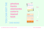 Pretty Pop Branding Kit Templates, a Templates & Theme by Hell Yeah Designs (Thumbnail 8 of 10)