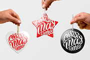 Christmas Ceramic Ornament Mockup, a Product Mockup by PrimeMockup (Thumbnail 6 of 11)