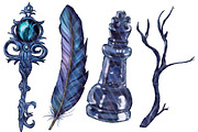 Celestial Raven PNG Clipart, an Animal Illustration by Lenninator Digital (Thumbnail 4 of 9)