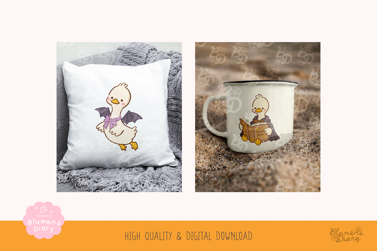 Haunted Halloween Goose Clipart, an Animal Illustration by Blumensdiary (Photo 5 of 6)
