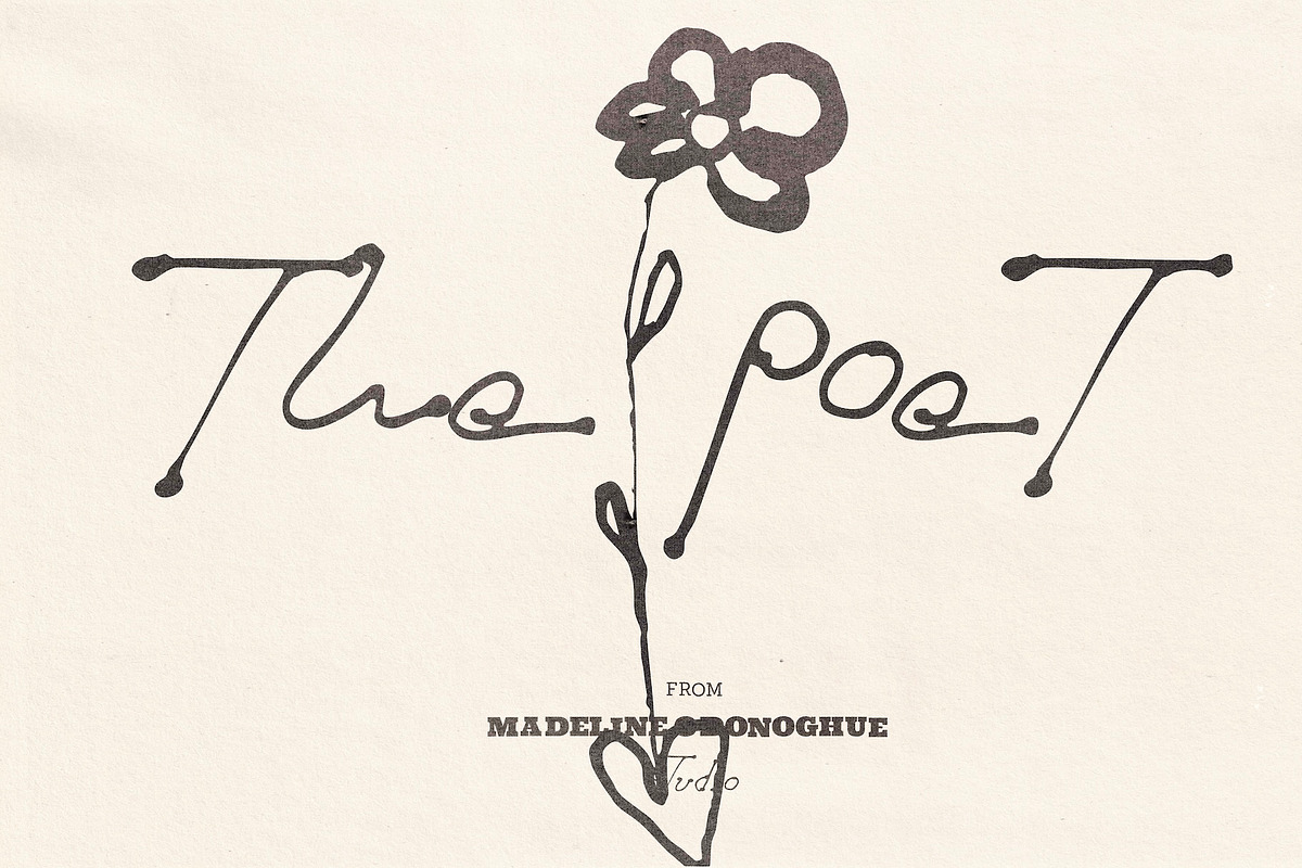 The Poet — Artistic Handwriting Font, a Handwritten Font by Madeline ODonoghue Design (Photo 1 of 12)