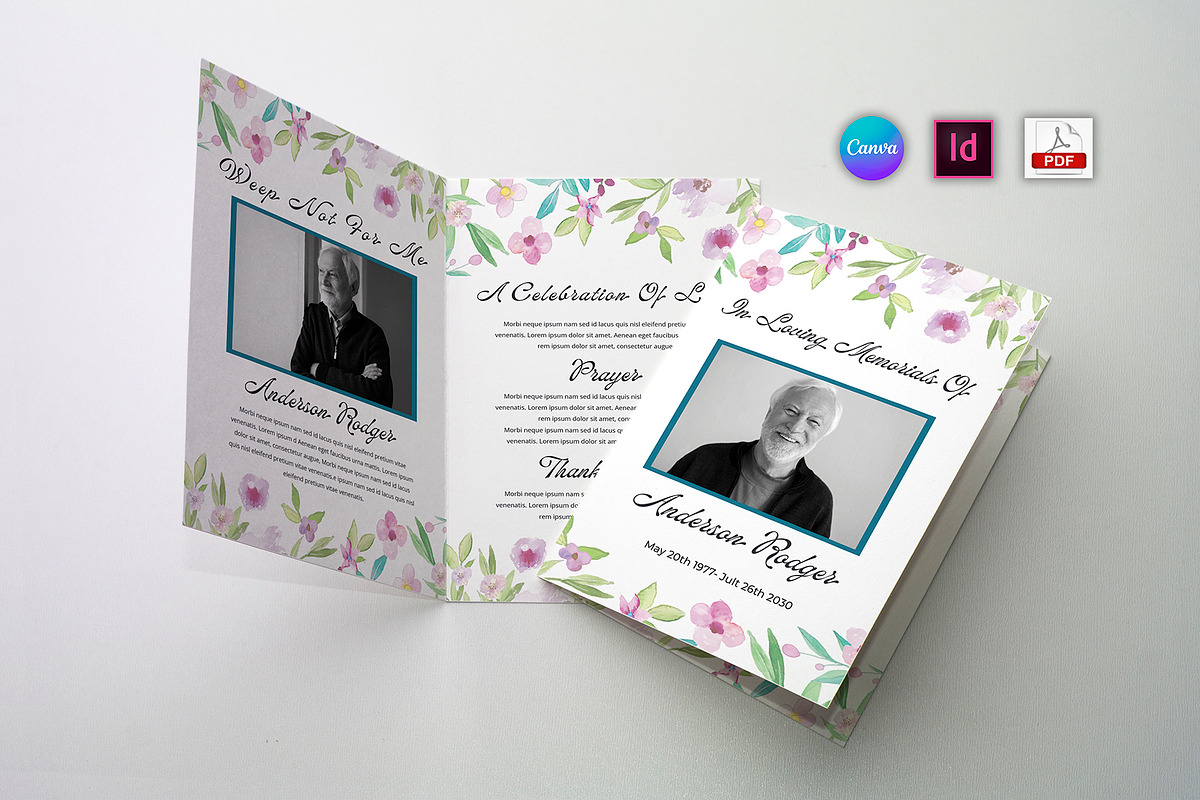 Funeral Program Template, an Invitation Template by Mazharul Islam (Photo 1 of 3)