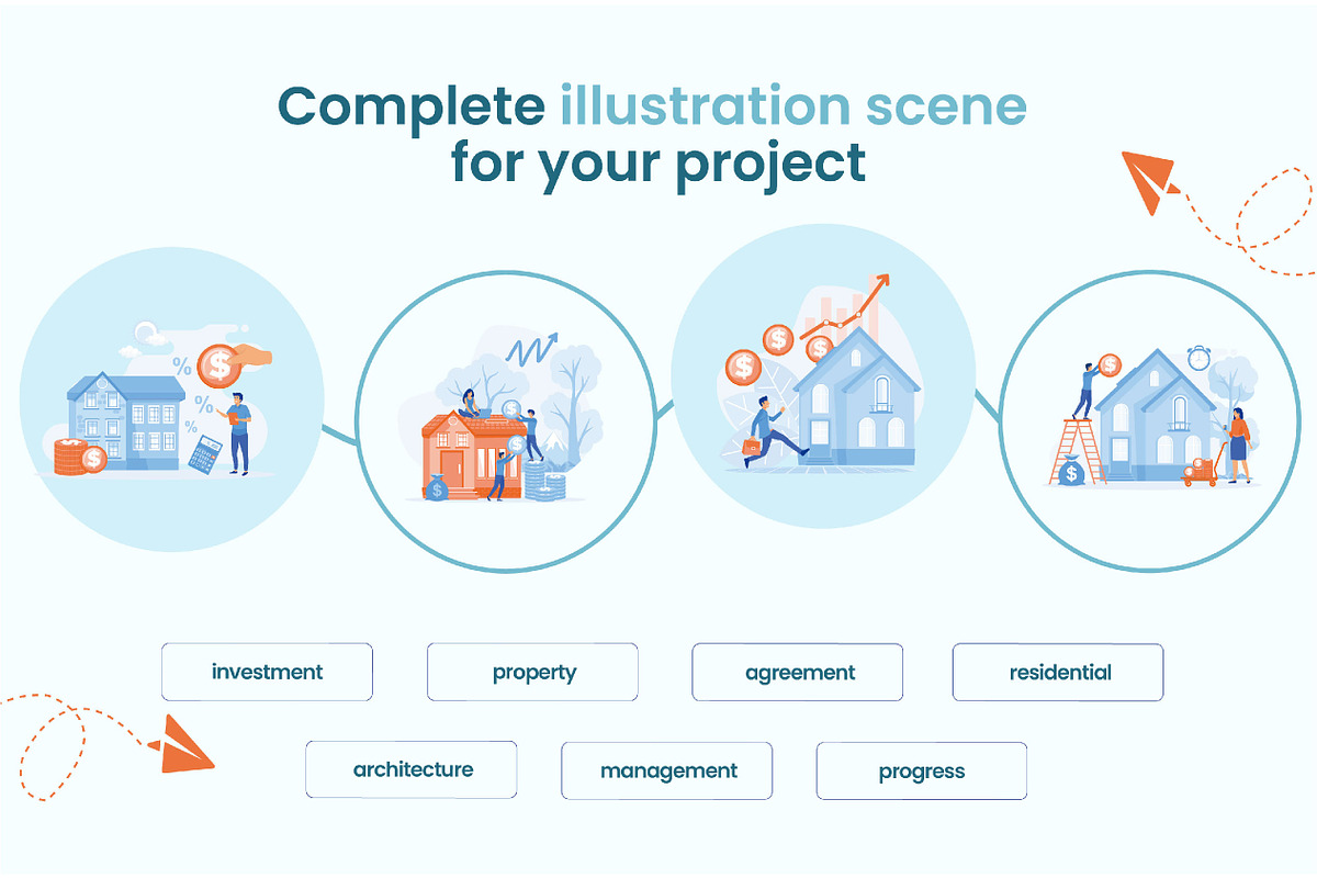 Real Estate Investment set bundle, a Person Illustration by alwie99d (Photo 5 of 6)