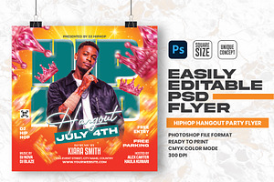 Hiphop Hangout Party Flyer Design, a Flyer Template by Shajib Shikder