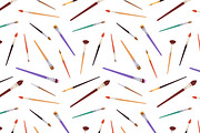 Art tools, supplies seamless pattern, a Pattern Graphic by Good Studio (Thumbnail 8 of 15)