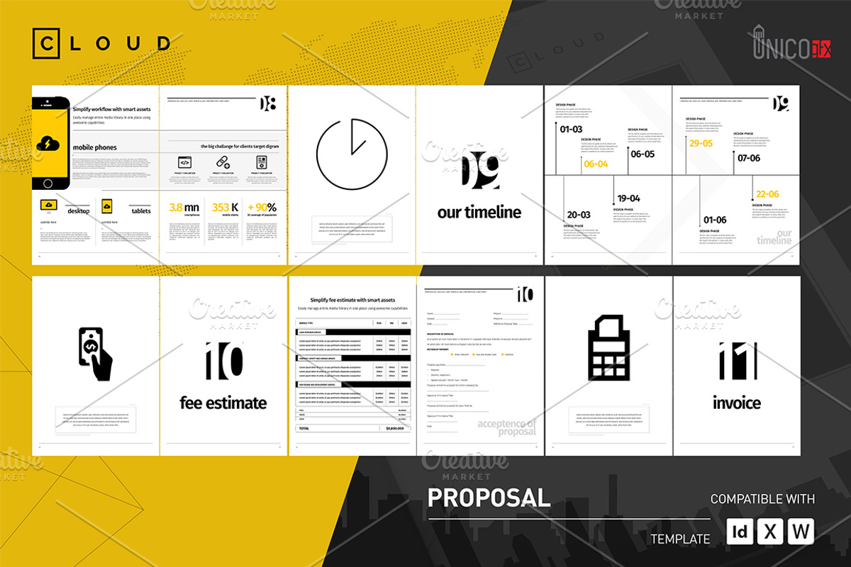 50 Page Full Proposal A4 / US Letter, a Stationery Template by Mastergfx (Photo 8 of 38)