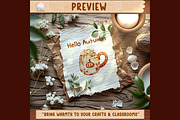 Autumn Coffee Mug Clipart & Sticker, a Seasonal Illustration by Annyillustration (Thumbnail 4 of 4)