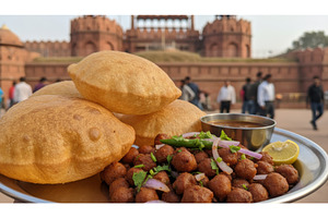 Indian street food chole bhature, a Food & Drink Photo by Igor Tichonow