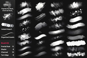 Procreate Grunge Texture Brushes Kit
