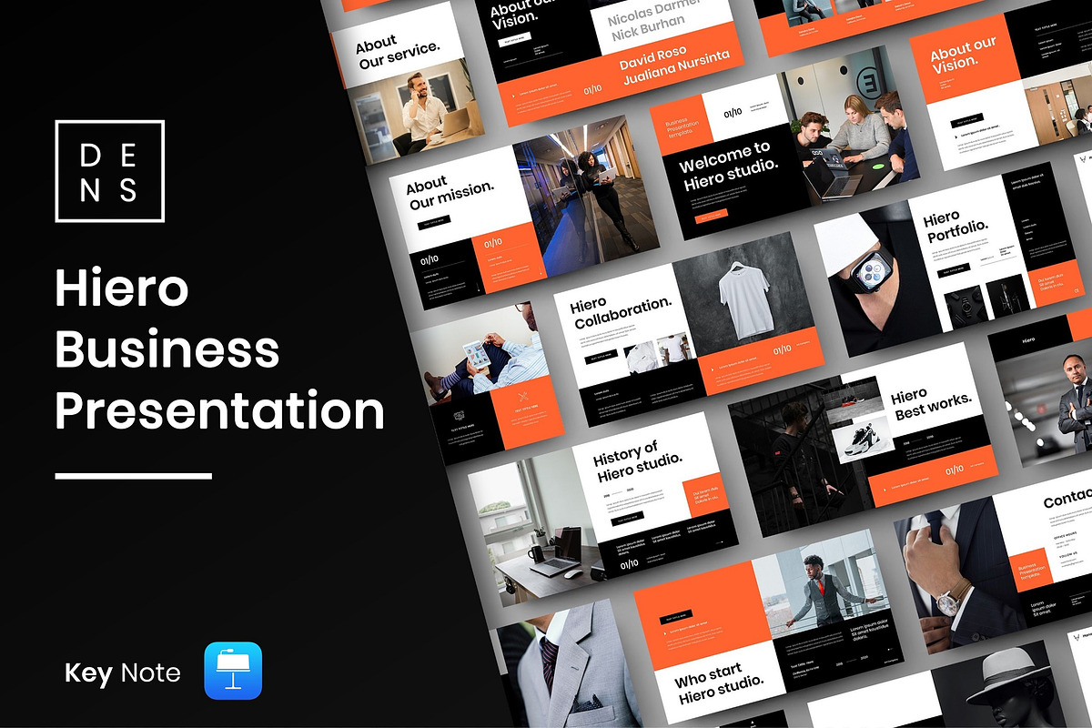 Hiero – Business Keynote Template, a Presentation Template by Dens Creative Studio (Photo 1 of 11)