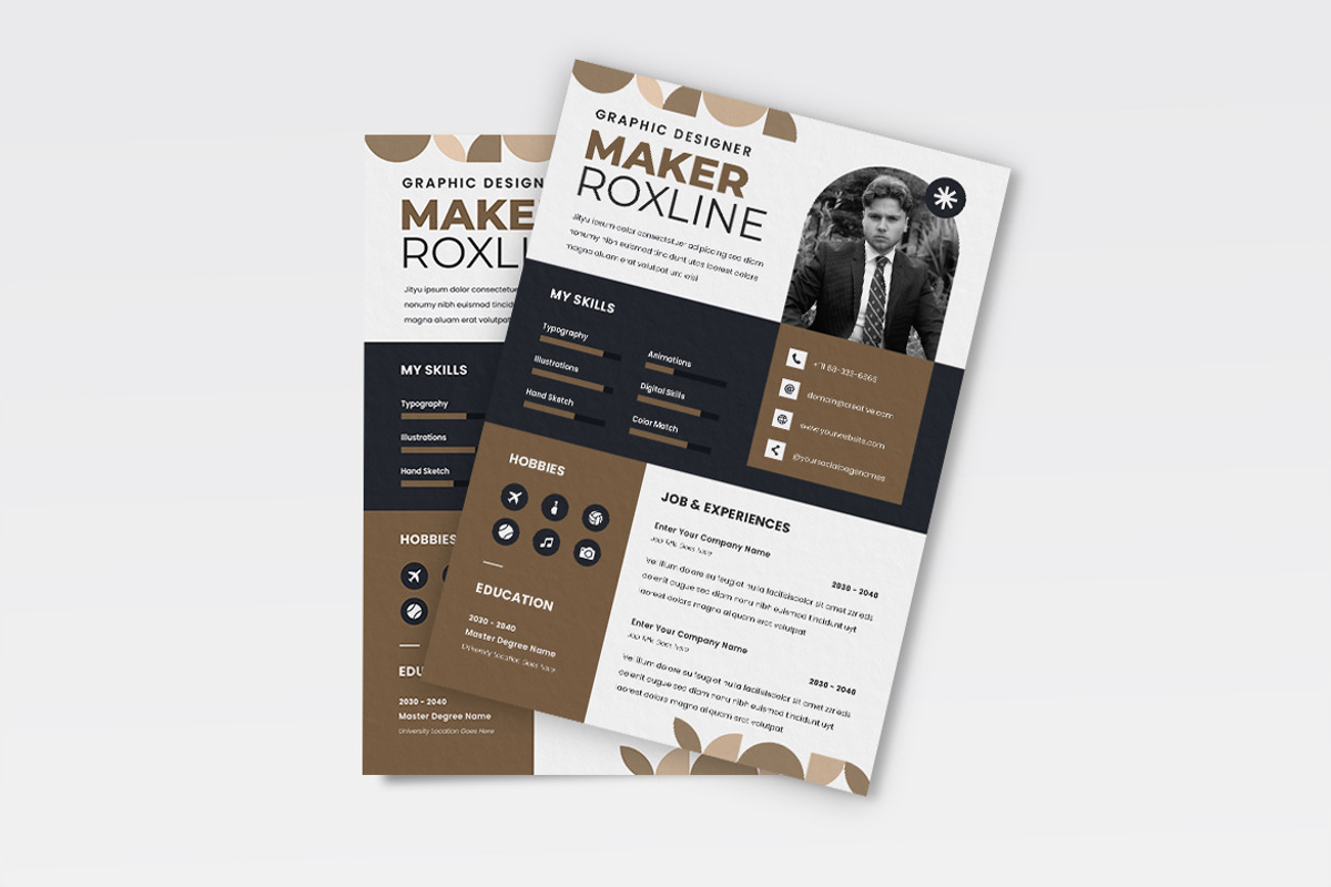 Creative Resume CV, a Resume Template by dokudokunomi (Photo 3 of 4)