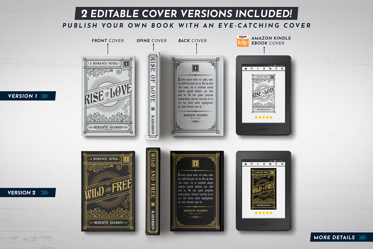 Book Cover Template 47, a Templates & Theme by Digital Goods (Photo 2 of 11)