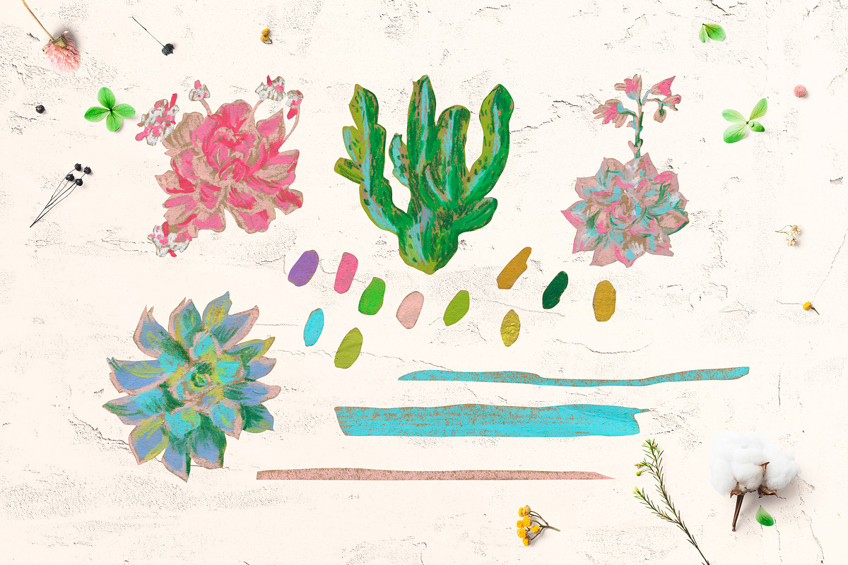 Kids Crayon Succulent Clipart, a Healthcare Illustration by Lucyinyourheart (Photo 5 of 6)