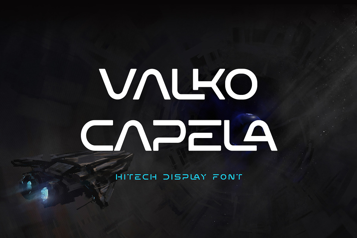 Valko Capela Futuristic Sans Serif, a Sans Serif Font by UICreative (Photo 1 of 10)