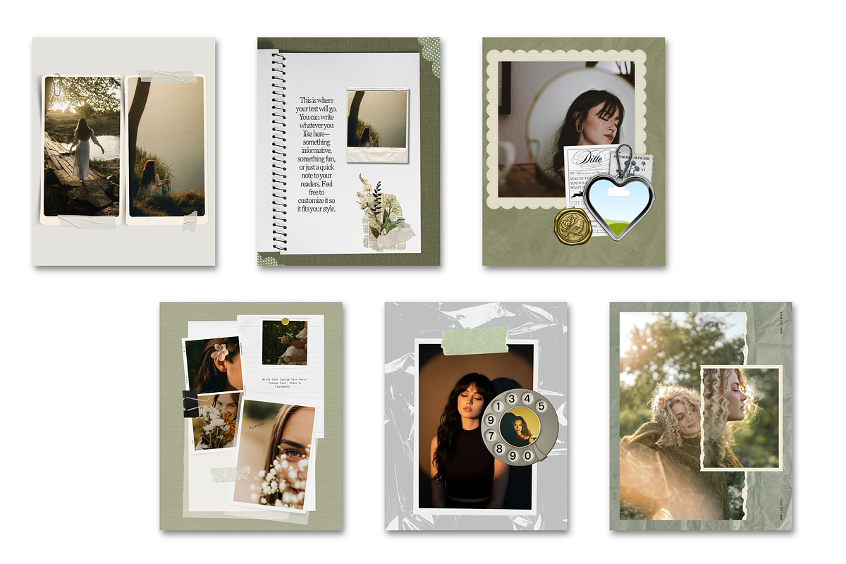 Canva Instagram Templates Vintage, a Social Media Template by Wicked Creative (Photo 16 of 20)
