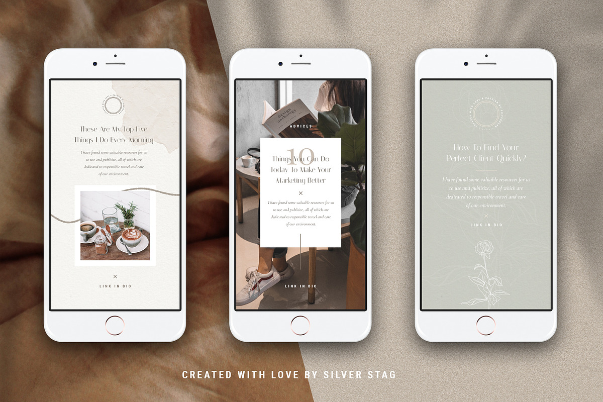 Elodie - 60 Animated Posts & Stories, a Social Media Template by SilverStag Type Foundry (Photo 28 of 48)