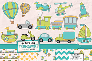 Transportation Art & Patterns, a Transportation Illustration by Amanda Ilkov