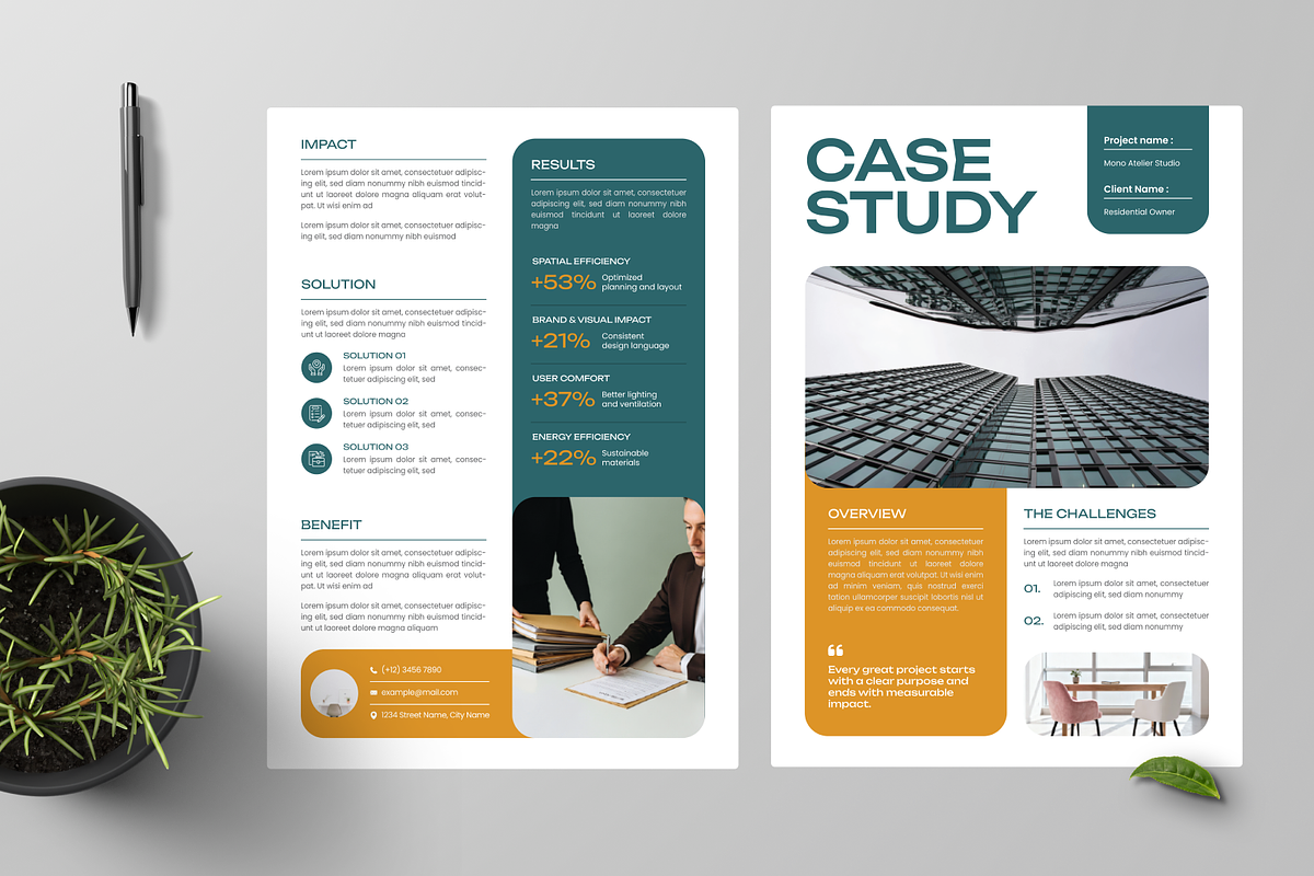Case Study, a Flyer Template by Annora Studio (Photo 2 of 6)