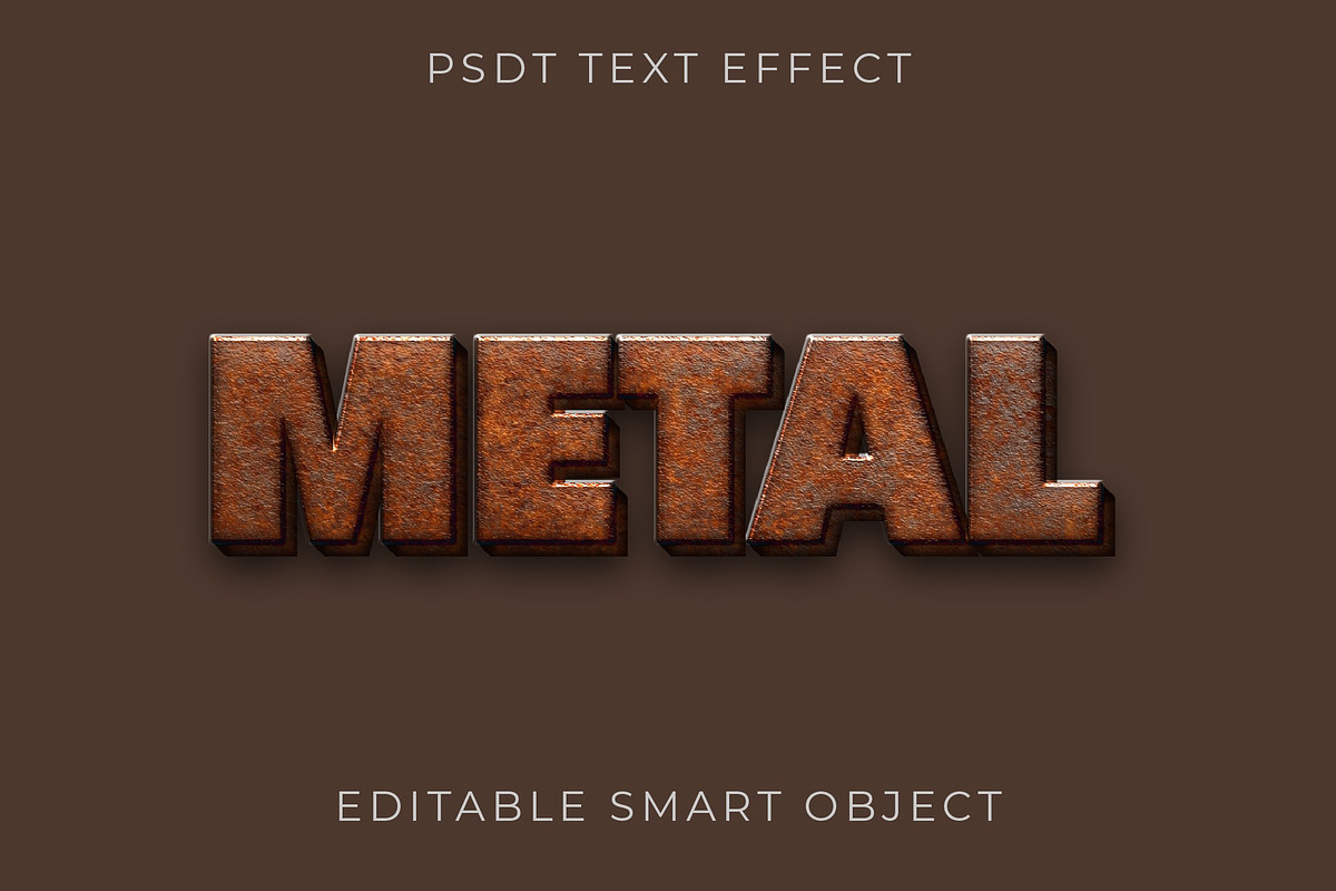 3D Copper Rust Text Effect, a Templates & Theme by studiogstock