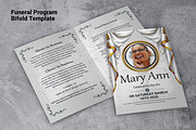 Funeral Program Template, a Brochure Template by AfzaalGraphics (Thumbnail 1 of 6)