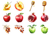 Happy Rosh Hashanah Clipart, an Illustration by Design Market (Thumbnail 3 of 3)