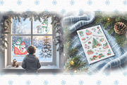 Winter Holidays watercolor clipart, an Illustration by susie-p-art (Thumbnail 6 of 18)