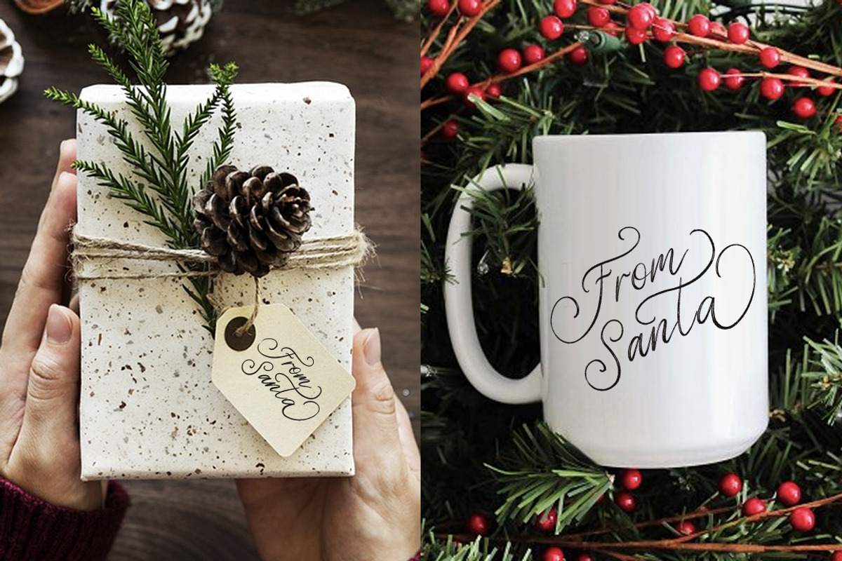 Christmas Eve. Holiday Script font. preview 5