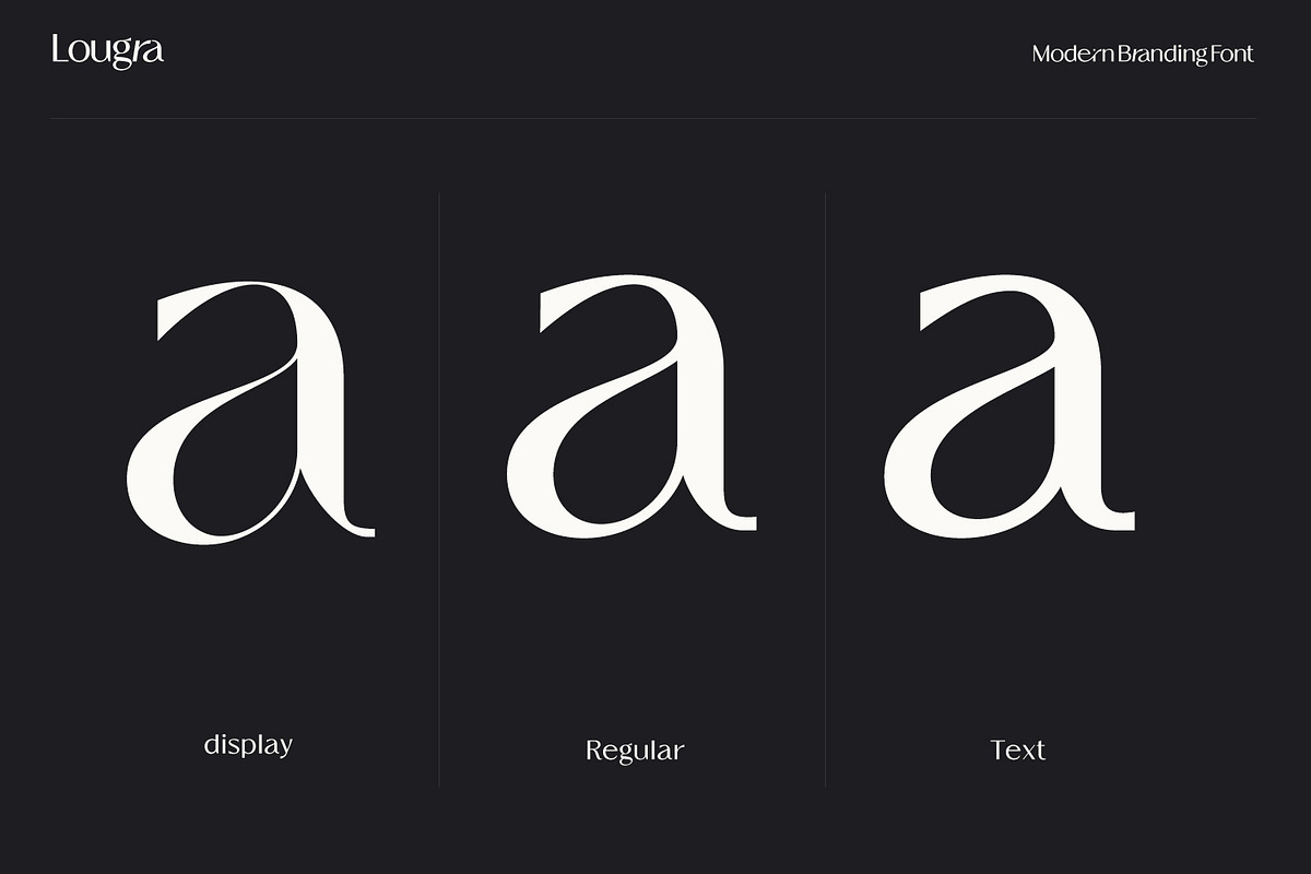 Lougra - Modern Branding Font, a Sans Serif Font by creativemedialab (Photo 8 of 12)