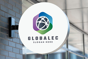 Global Cube Connect Logo, a Branding & Logo Template by Design_Planet