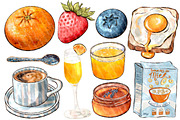 Brunch Clipart - Hand Drawn PNG, a Food Illustration by Lenninator Digital (Thumbnail 5 of 6)