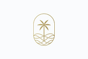 Elegant Palm Tree Tropical Logo, a Branding & Logo Template by Signatoro (Thumbnail 2 of 2)