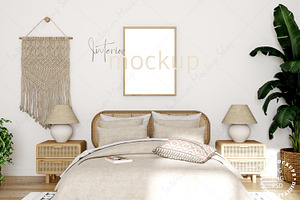 Frame Mockup Bedroom - 398, a Product Mockup by Mockup Shop