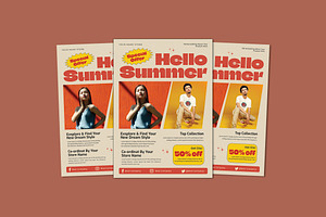 Hello Summer Fashion Sale Flyer