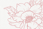 Stamp brushes for Procreate peonies, a Brush Add-On by ViktoriArt (Thumbnail 4 of 7)