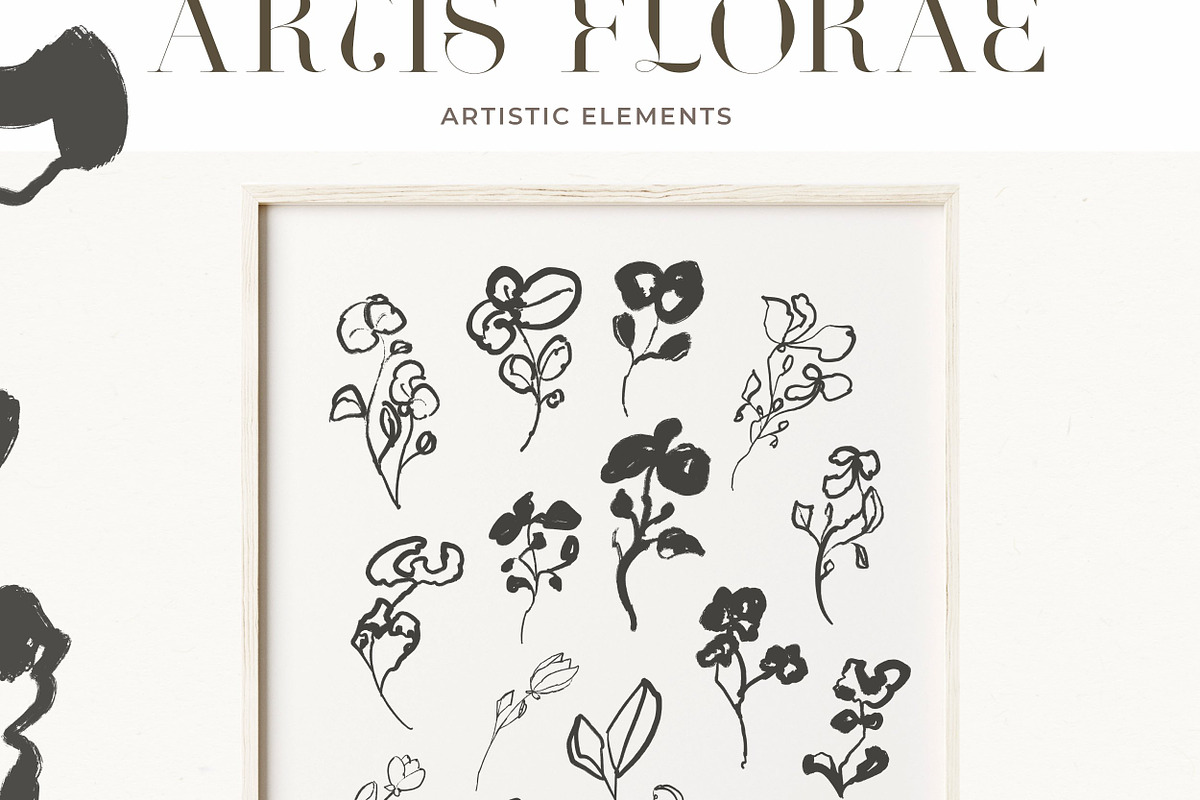 Artistic Abstract Floral Line Art, an Illustration by Laras Wonderland (Photo 6 of 9)