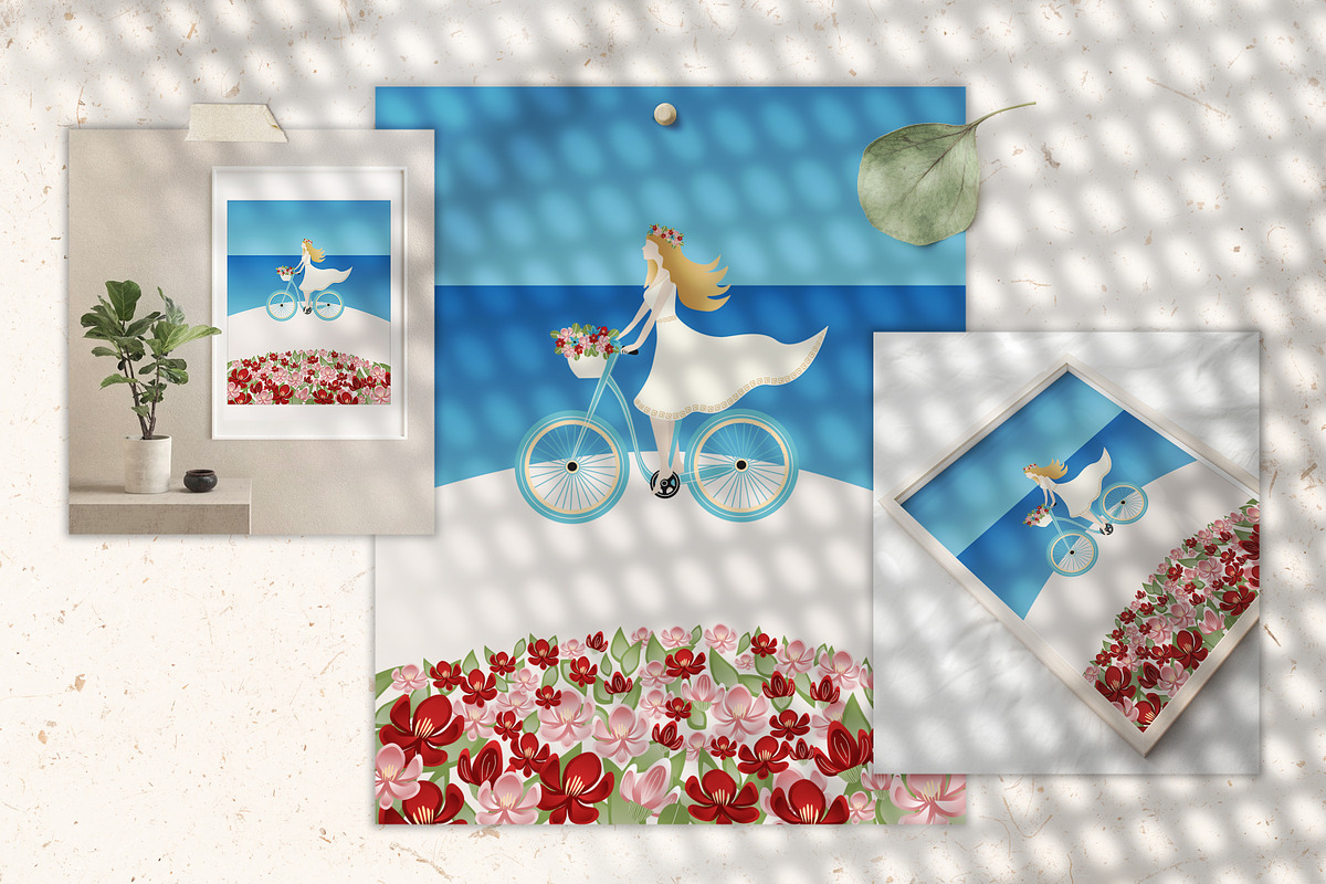 Posters Collection Vacation, a Person Illustration by WildStrawberry Magic (Photo 5 of 9)