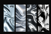 Pack Chrome Y2K Abstract Backgrounds, a Background Graphic by THE PIGGEST (Thumbnail 10 of 11)