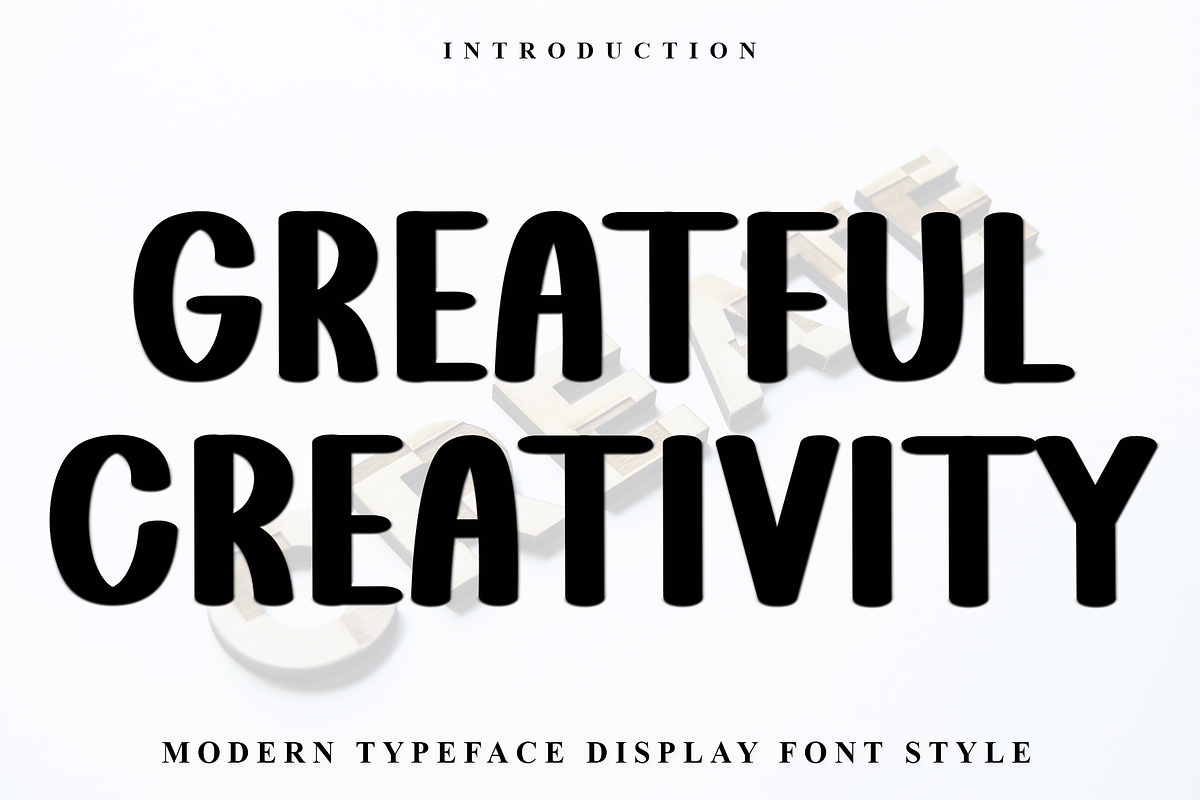 Greatful Creativity, a Serif Font by InermediaSTUDIO (Photo 1 of 8)