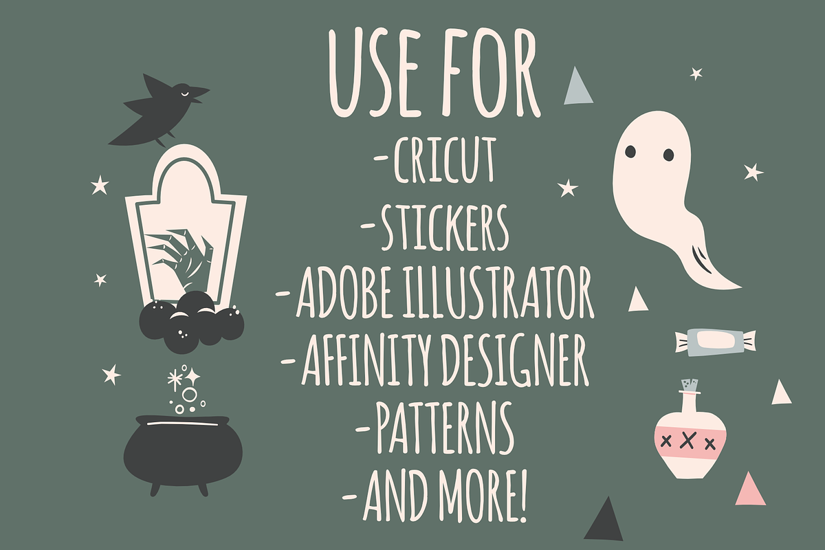 HALLOWEEN Clip Art | SVG File, an Object Graphic by Moon Up Studio Digital (Photo 2 of 4)
