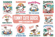 Funny Cute Goose Bundle Sarcastic, an Object Graphic by GlitterCraft (Thumbnail 1 of 31)